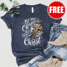 12 New Chapters Tee - Heather Navy