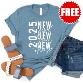 2025 Tee - Heather Denim