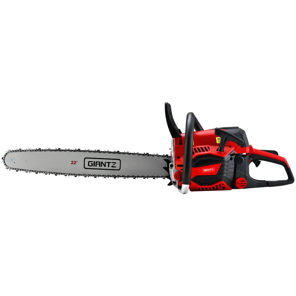 58cc 4.2HP Petrol Chainsaw 22" Bar E-Start - GIANTZ
