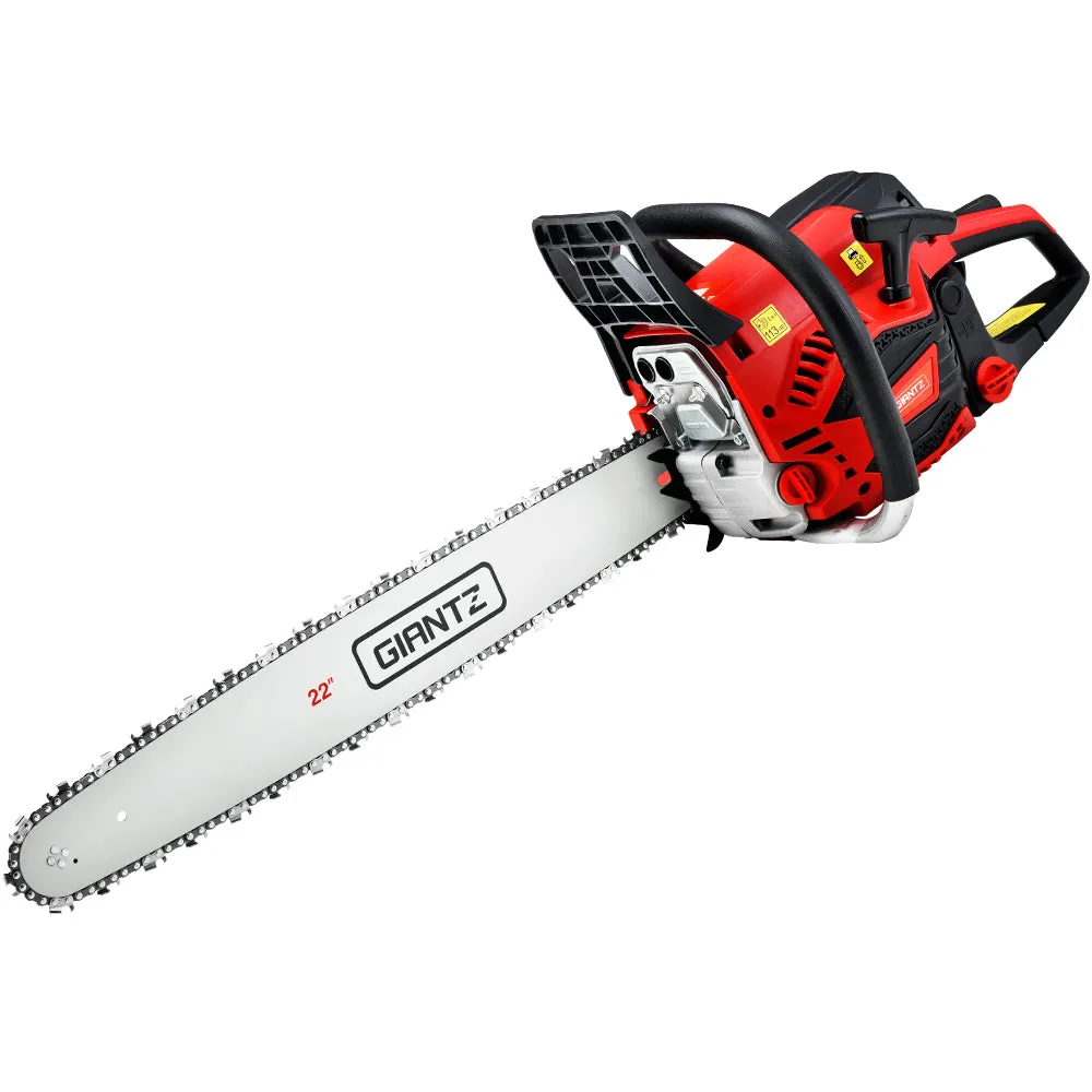 58cc 4.2HP Petrol Chainsaw 22" Bar E-Start - GIANTZ