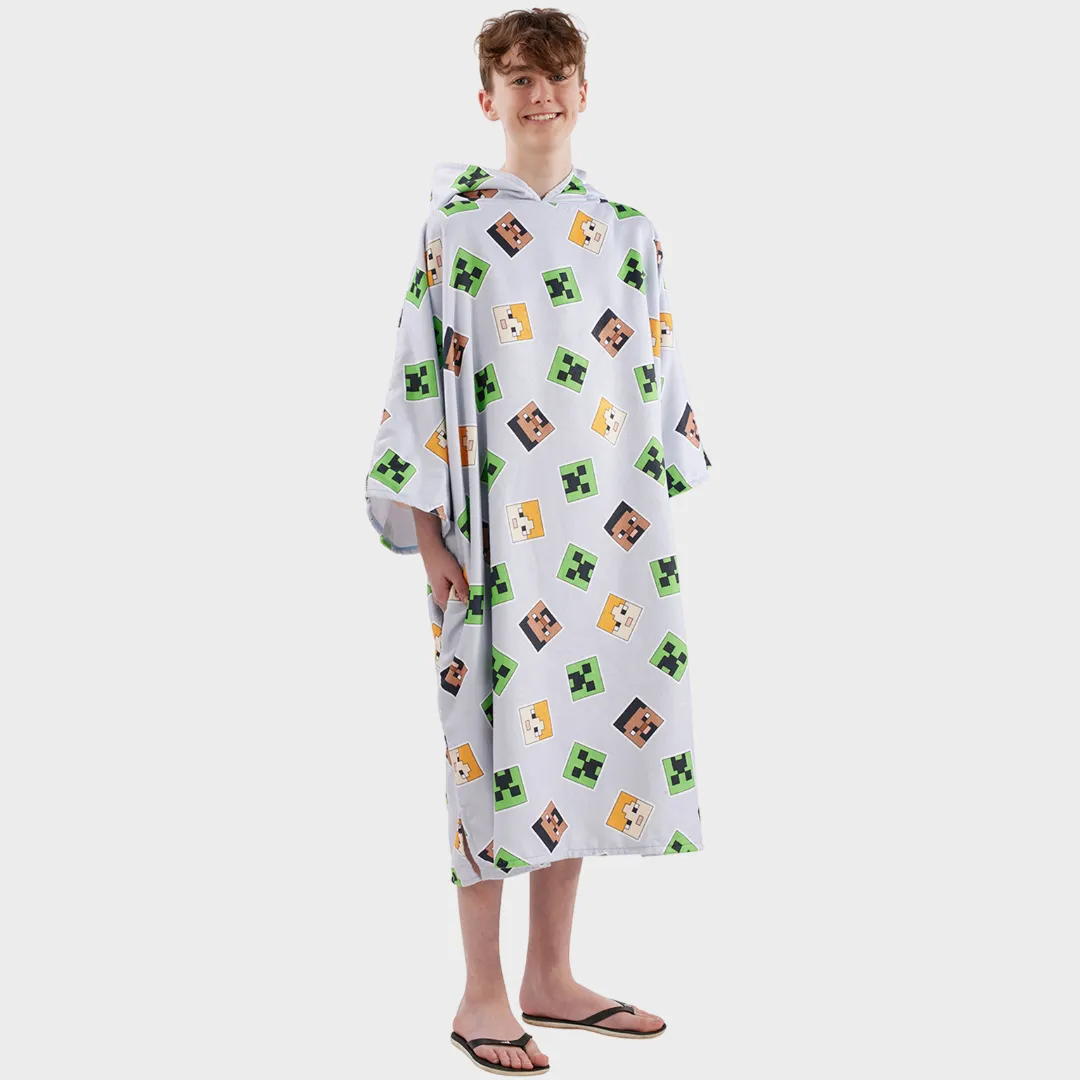 Adults Minecraft Hooded Towel Poncho