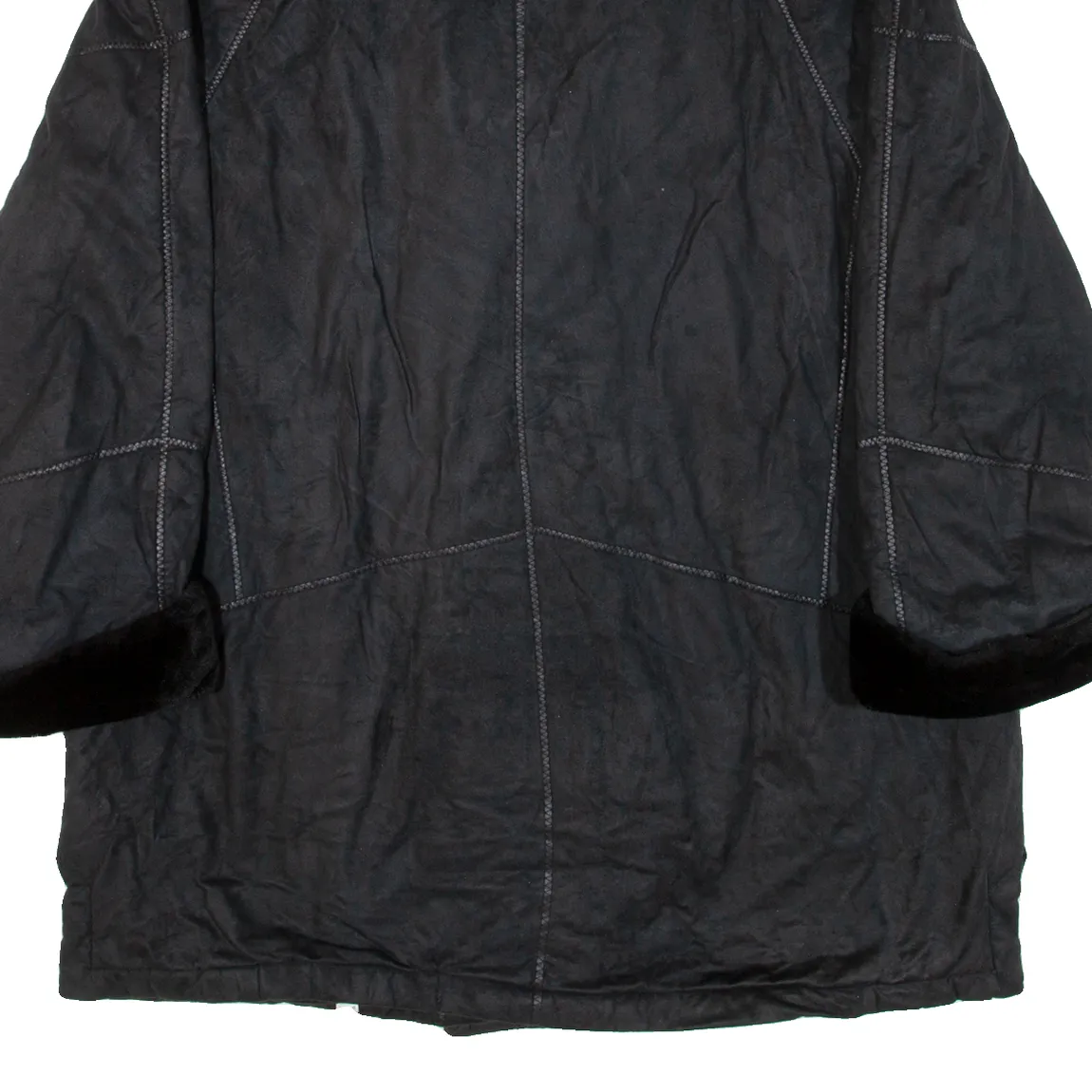 CLASSIC Womens Overcoat Coat Black XL