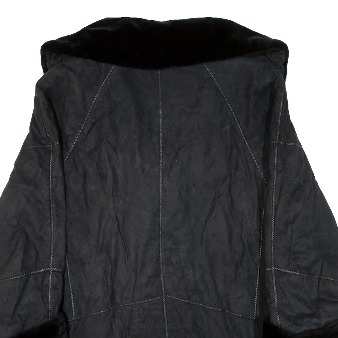 CLASSIC Womens Overcoat Coat Black XL