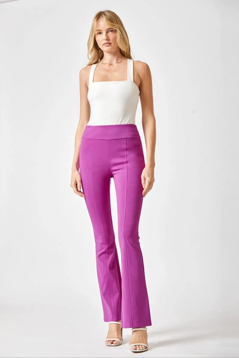 DEAR SCARLETT(CURVY) MAGIC HI WAIST KICK FLARE PANTS