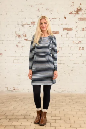 Ivy Dress - Navy Stripe