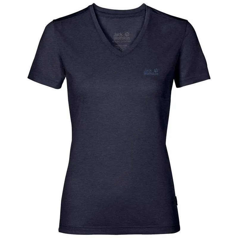 Jack Wolfskin Crosstrail Women's Tee - Mid Blue