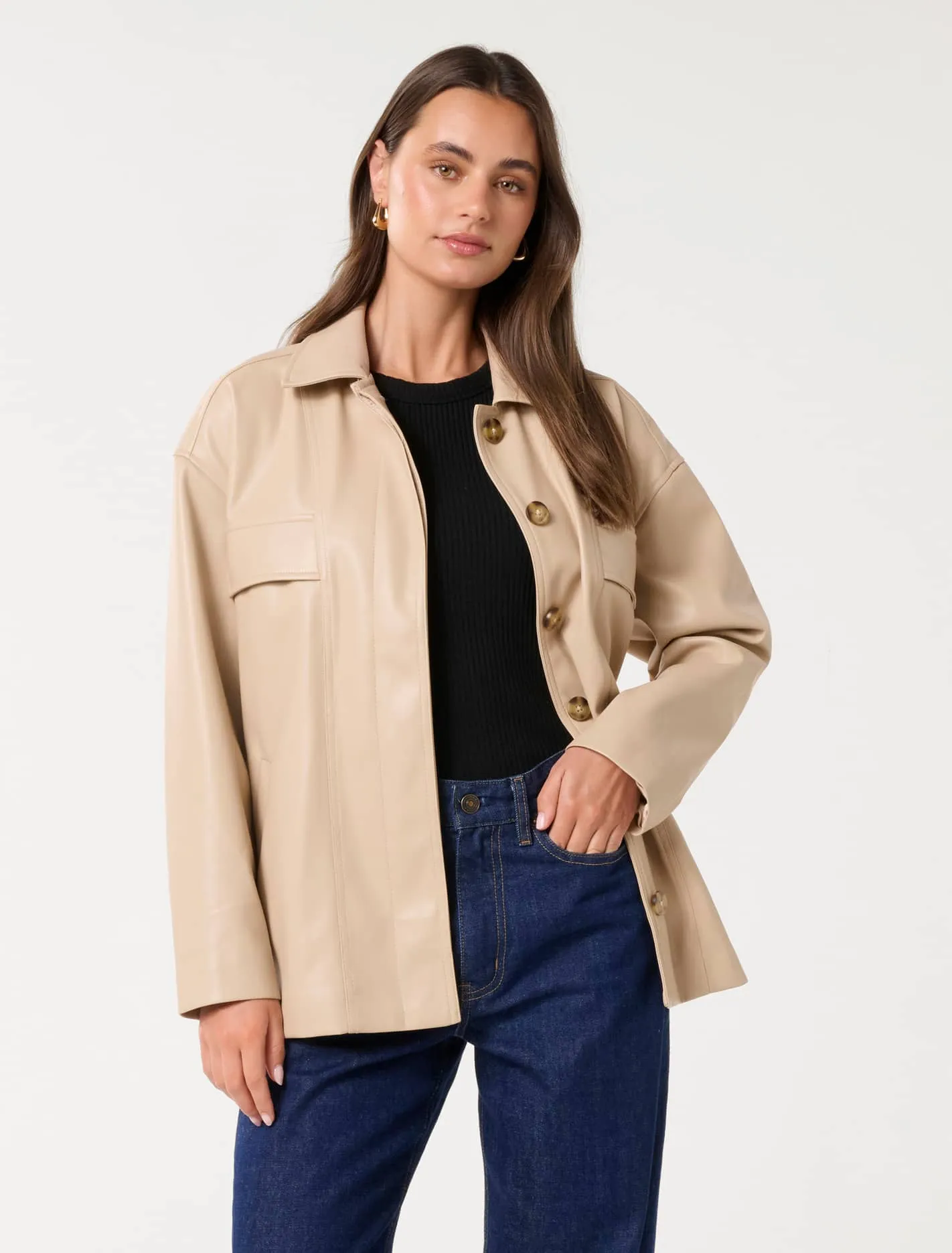 Karli PU Shacket