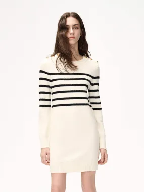 Merino Wool Stripes Dress