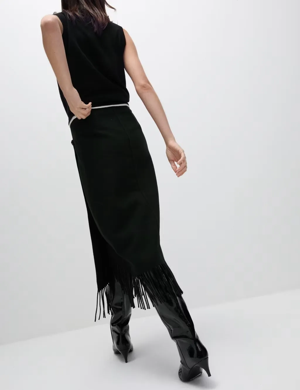 Mid-length wrap dress