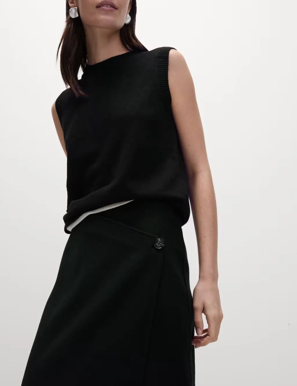 Mid-length wrap dress