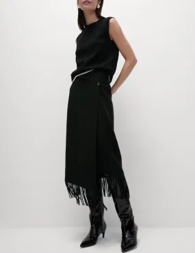 Mid-length wrap dress