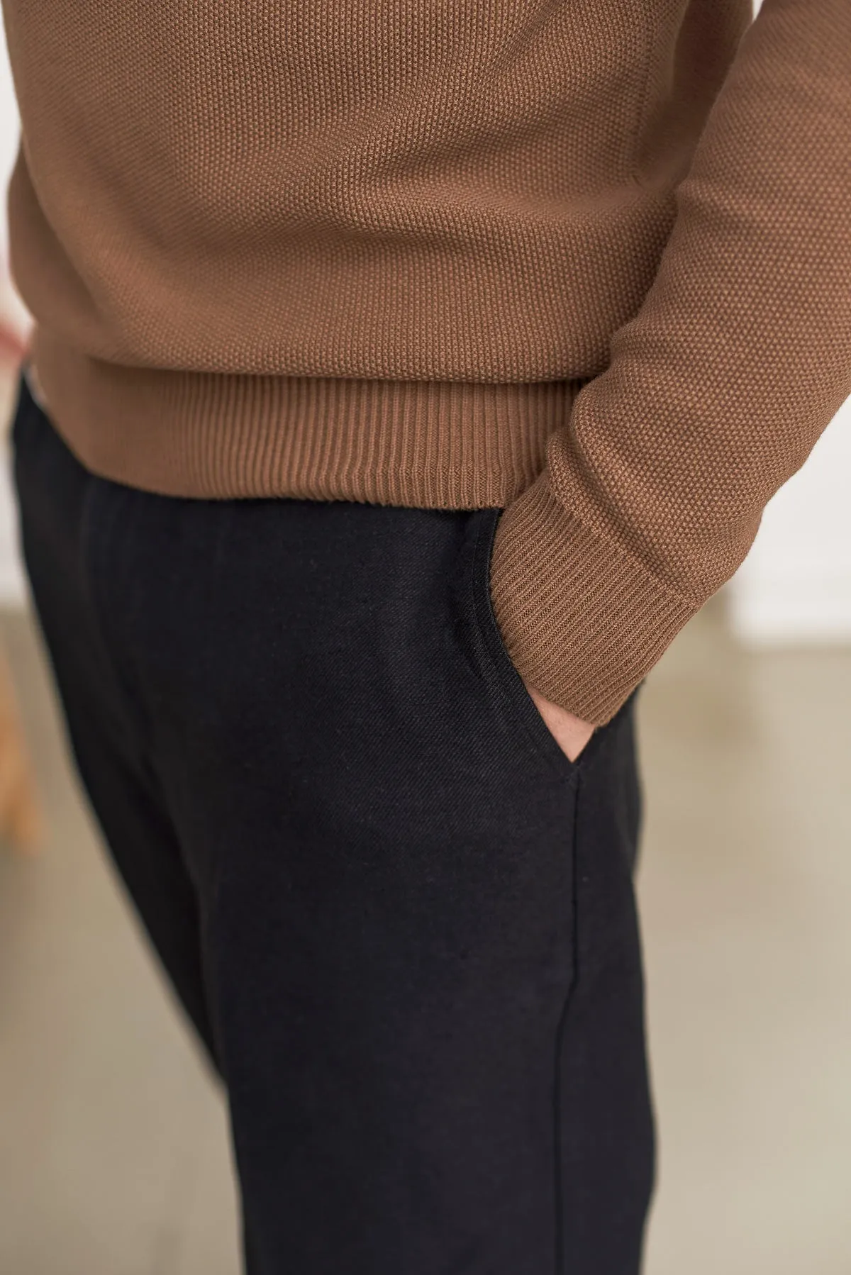 MORTEN jumper eco knotted camel