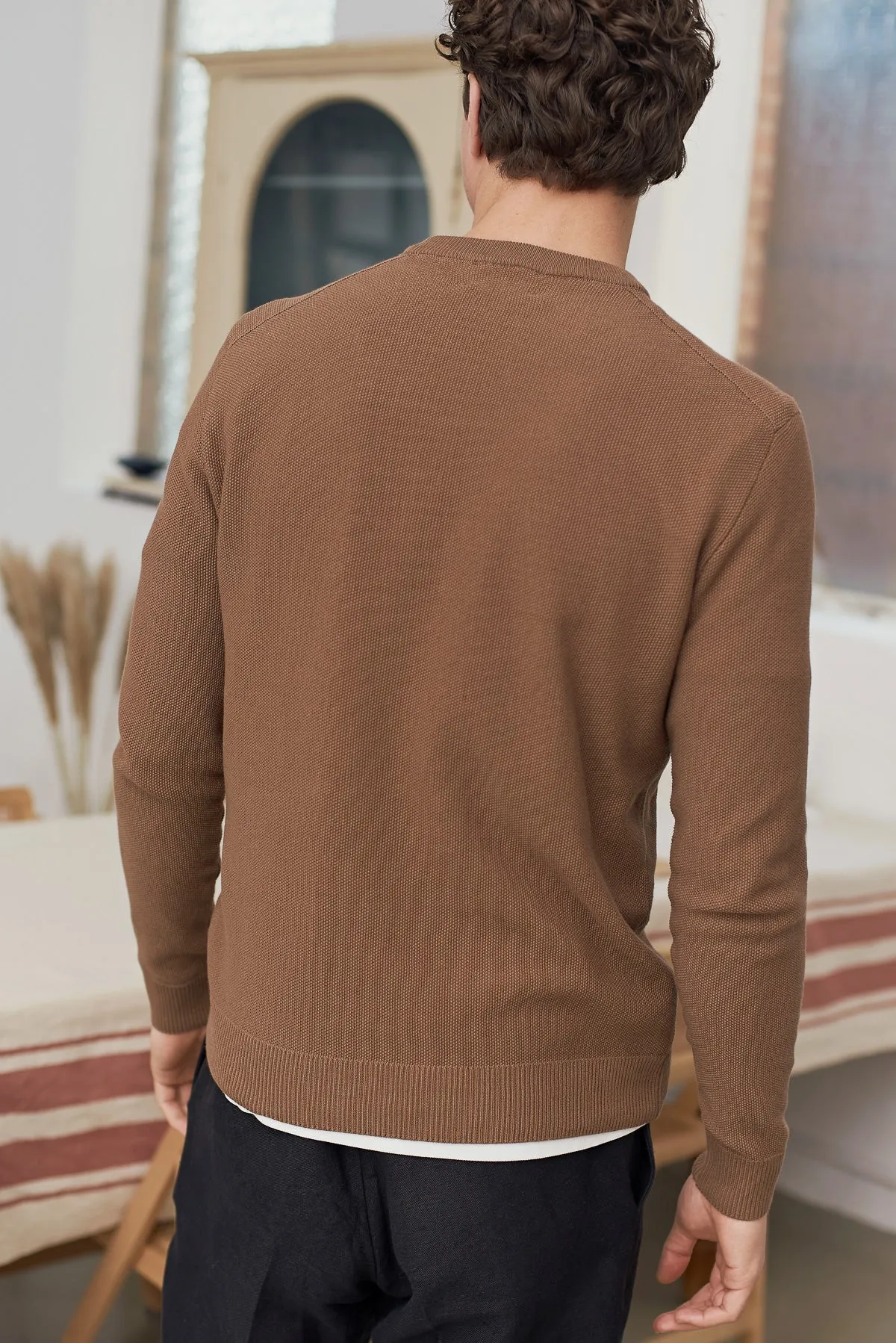 MORTEN jumper eco knotted camel