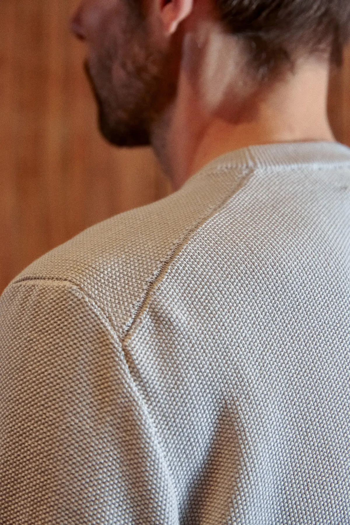 MORTEN jumper eco knotted light grey