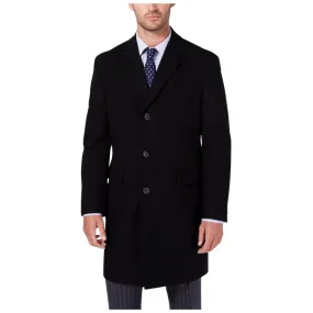 Nautica Men's Classic-Fit Batten Overcoat (Black, Grey, or Camel)