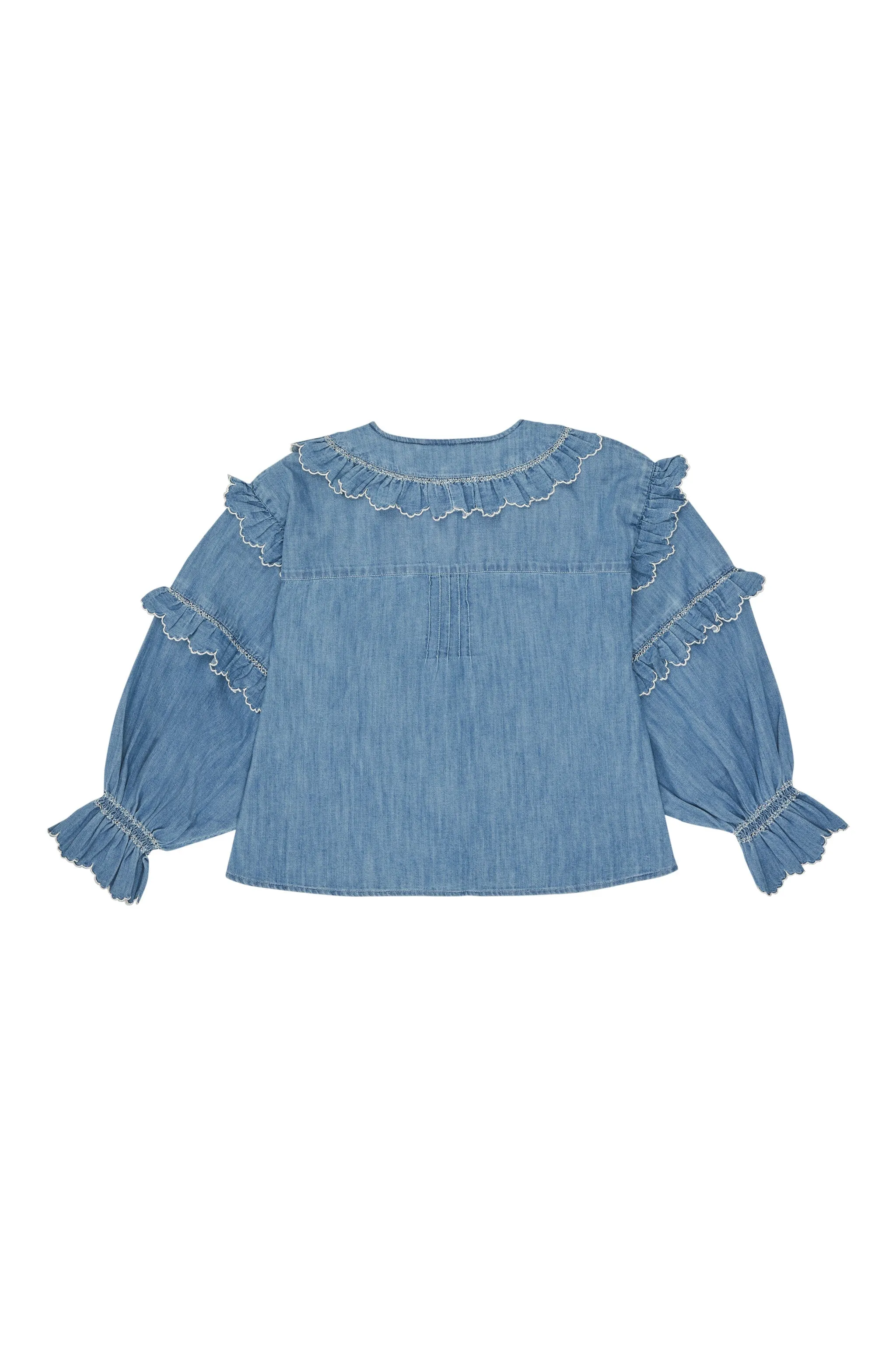 Phoebe Blouse in Washed Indigo