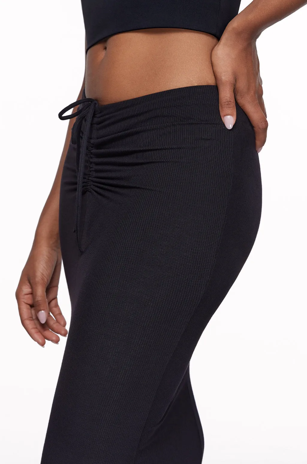 Ribbed Long Maxi Skirt