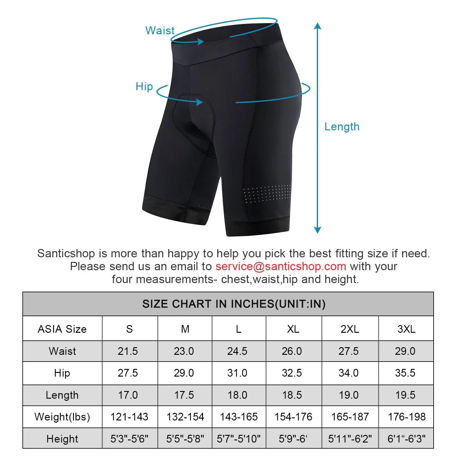 Santic Carlo Men Padded Cycling Shorts