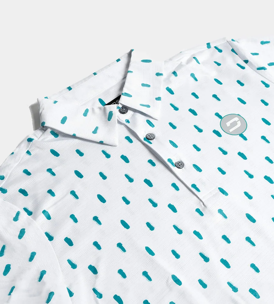SPLATTER POLO - WHITE