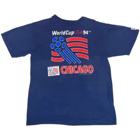 Vintage 1994 Blue World Cup Chicago USA Competitor T-shirt L