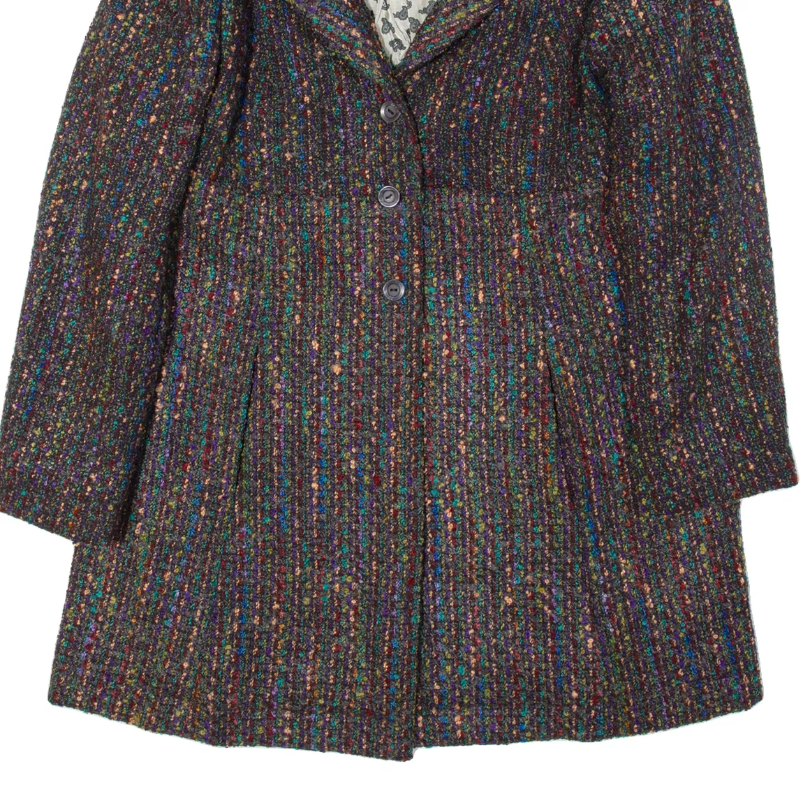 Womens Overcoat Coat Grey 90s M