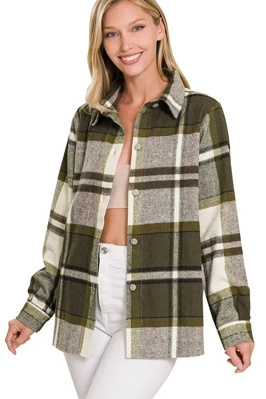 Yarn Dyed Plaid Shacket